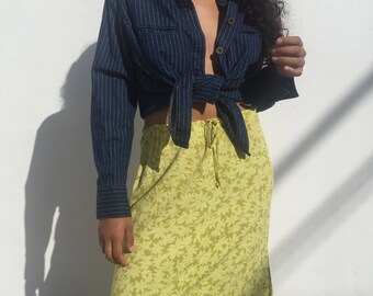 Floral Drawstring Skirt
