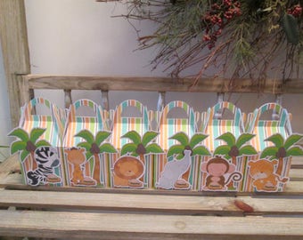 Jungle Babies Gable Favor Boxes Set of 30 with Free Shipping