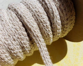 Beige Narrow Braid Trim - Braided Embellishment Trims - 1/2" Wide - 15 Yards - LAST OF SPOOL