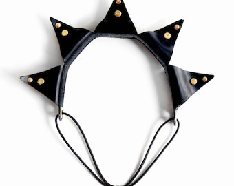Deity Crown Headband -- Leather