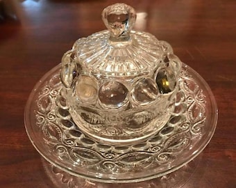 EAPG Covered BUTTER DISH