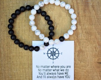 long distance friendship compass bracelet sailor bracelet distance bracelets best friend for couples distance bracelet bff going away gifts
