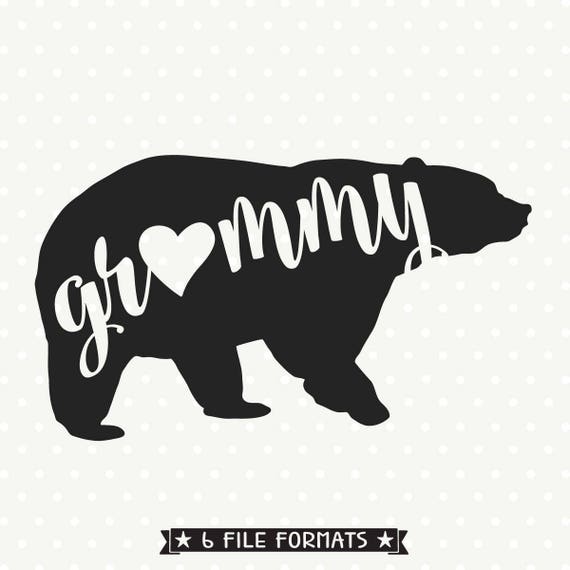 Download Grammy Bear SVG Bear Shirt SVG design Bear Family svg file