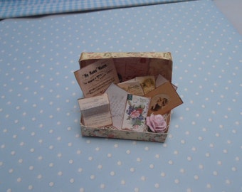 Miniature memory Box outlet dollhouse miniature