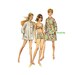 Simplicity 7692 1960s Bathing Suit Pattern, Swimsuit with Coat Dress or Beach Coat, Bust 32 1/2, 34, or 36, Uncut