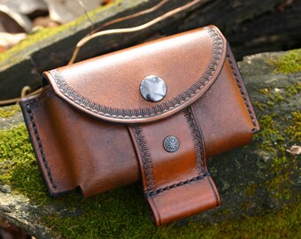 Leather Belt Pouch / Altoids Tin Pouch / Bushcraft Pouch / Possibles Pouch / Leather Bushcraft Pouch For Fire Kit/First Aid! PegCity Leather