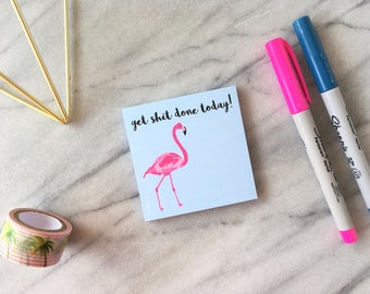 Cute Sticky Notes Flamingo Sticky Notes Funny Sticky Notes Cute Notepad Flamingo Notepad Small Notepad Cute Stationery 50 Sheet Notes