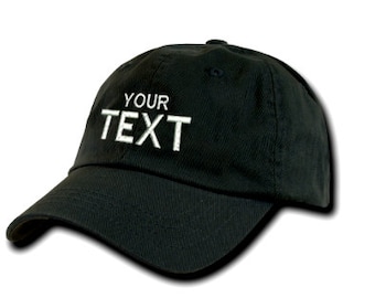CUSTOMIZE Personalized Custom Hat Monogrammed Your Text Here Personalized Gift Choose your text Monogrammed Hat Custom Hat Custom Text Caps