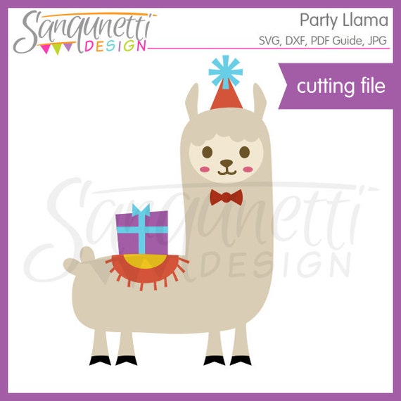 Download Llama SVG svg Birthday SVG Party svg animal svg DXF