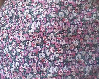Vintage half apron, Cotton apron, Retro kitchen apron, Floral apron