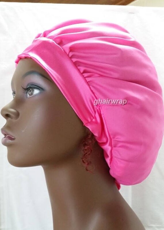 100 Silk Charmeuse GWrap Hair with Plain Front Band