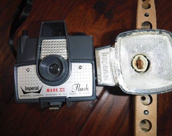 Imperial Mark XII Flash Camera and flash unit circa 1958