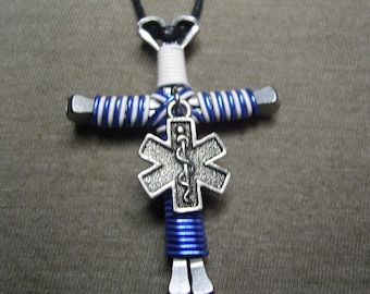 EMT disciples cross necklace