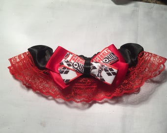 DC Harley Quinn Wedding Garter - Handmade