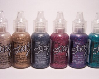Set of 8 STICKLES Glitter Glue New 2018 Colors for Scrapbooks & Paper Crafts