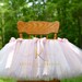 Pink And Gold First Birthday Banner High Chair Tutu Girl Glitter White Ivory Decorations Garland One 1st Cake Smash Tutu Rose Ribbon