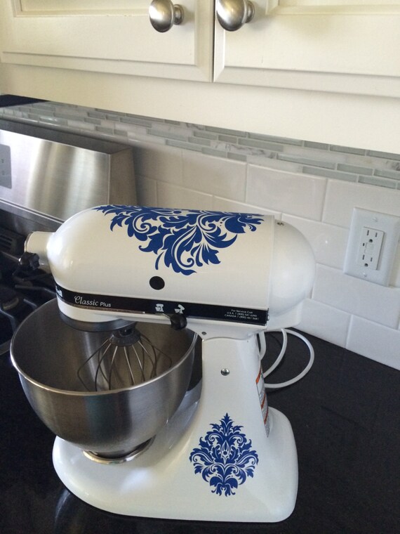 Download Damask Kitchenaid Mixer DECALS Vinyl Wall Lettering Words