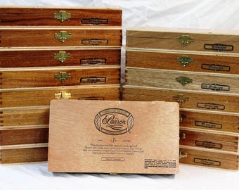 Cigar Box - Padron Principe - Wood Box - Storage - Crafts - Supplies