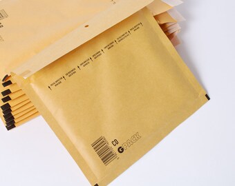 150 pcs Kraft Bubble Mailers Padded Envelopes, 7.8" x 6.8" for CD/DVD