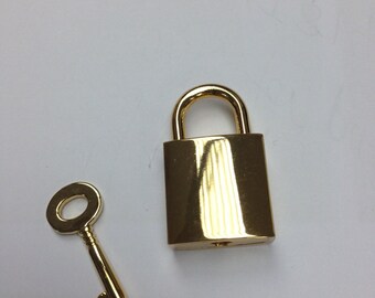 golden colour lock and key 3.5 cmx 2.0 cm, gold pad lock with key, lock, hardware