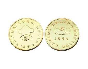 20.00 Dollar Mormon Gold Coin Replica - M7