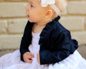 Pleated Ruffle Bolero Jacket Pattern Baby & Toddler