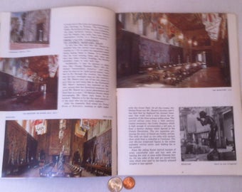 1958 Full Color Guide to The Fabulous Hearst Castle Magazine, 65 Photographs in Full Color