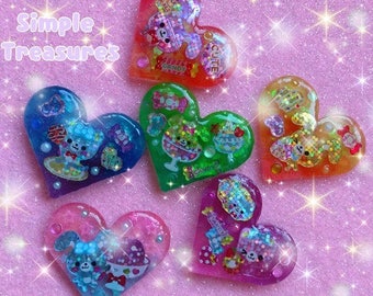 Glittery Sweet Resin Ring/Badge