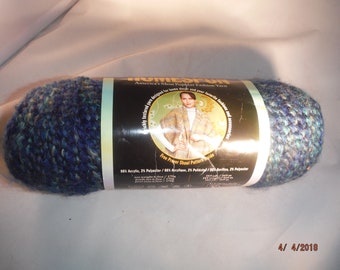 Blue Homespun Yarn by Lion Brand -- KCDestash