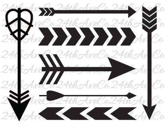 Download Items similar to Arrow .DXF .SVG .PDF .Png, Cut File ...