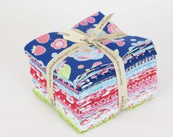 Riley Blake Designs, Fat Quarter Bundle - Flutterberry by Melly & Me
