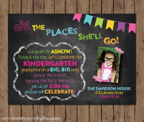 Pre Printed Graduation Party Invitations 8