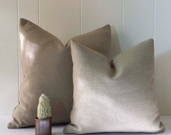16x16 and 20x20 Belgian Linen Throw Pillow Cover