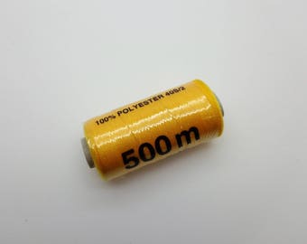 500 polyester sewing thread m yellow