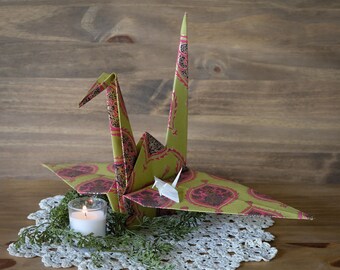 Giant Origami Paper Crane, Peace Crane