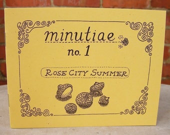 Zine "Minutiae No. 1: Rose City Summer" // Illustration zine / art zine / Portland Oregon / perzine / bicycle / summer / motorcycle