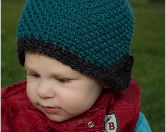 Button up earflap beanie