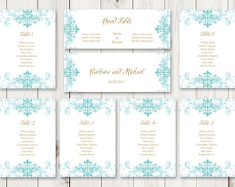 watercolor wedding seating chart template lovely