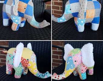 Patchwork elephant | Etsy