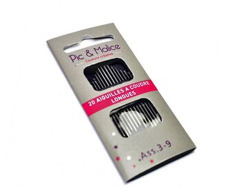 sewing needles 20 long tissue assortment thick and medium size 3 to 9