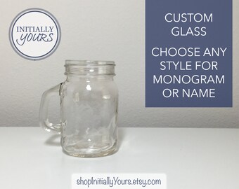 SALE: Personalized Mason Jar Shot Glass