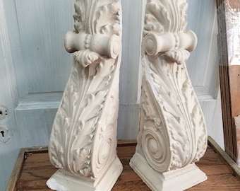 1800s Antique Corbels, Architecture Salvage, Ornate Corbels, Fancy Corbels Plaster Corbels Decorative Brackets Vintage Corbel