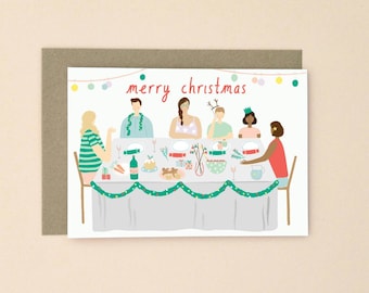Illustrated Christmas Card A6