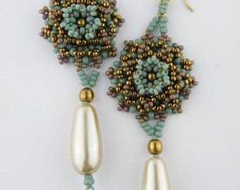 Beading Tutorial - Romantic Rosette Earrings