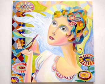 Portrait oil Abstract portrait of girl Portrait of angel oil Art portrait Oil painting angel Oil painting portrait of girl Painting angel