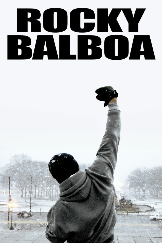 Rocky Balboa Movie Poster Wall Bar Galaxy Space House Art