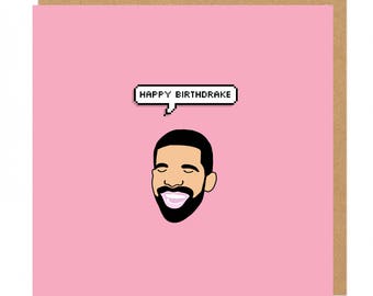 Drake Printable Happy Birthday Card // Drake Hotline Bling