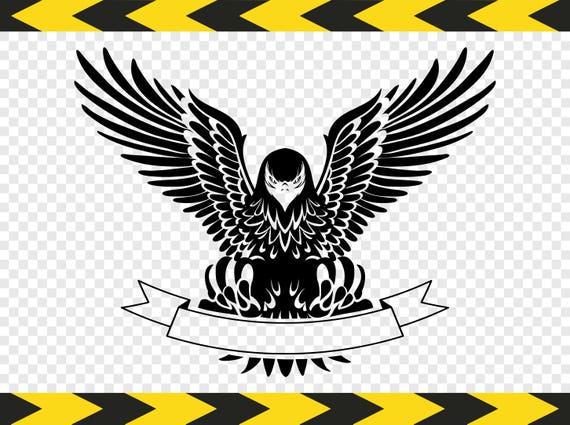 Download Eagle Svg Ribbon banner Clipart Decal Cut files for Cricut