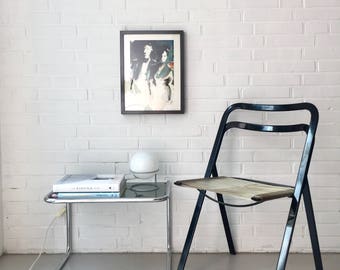 Vintage Chair, Cidue folding Chair, designer chair Italy, Mid century spaghetti chair, kitchen chair, dining chair, Vintageinterior