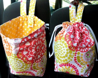 Car trash bag, Reusable, Waterproof, Ecofriendly garbage bag - Choose fabric option